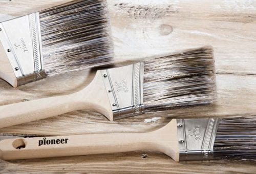 Angled Soft Finish Paint Brushes Various Sizes