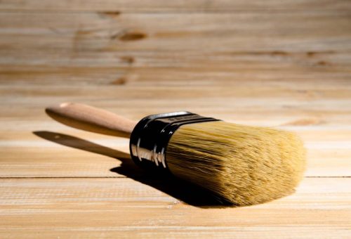 Round Chalk Paint Brush Stippler Base Coat